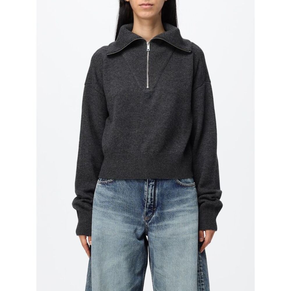Coperni Women Wool And Cashmere Jumper Coperni With Sailor Collar And Zip